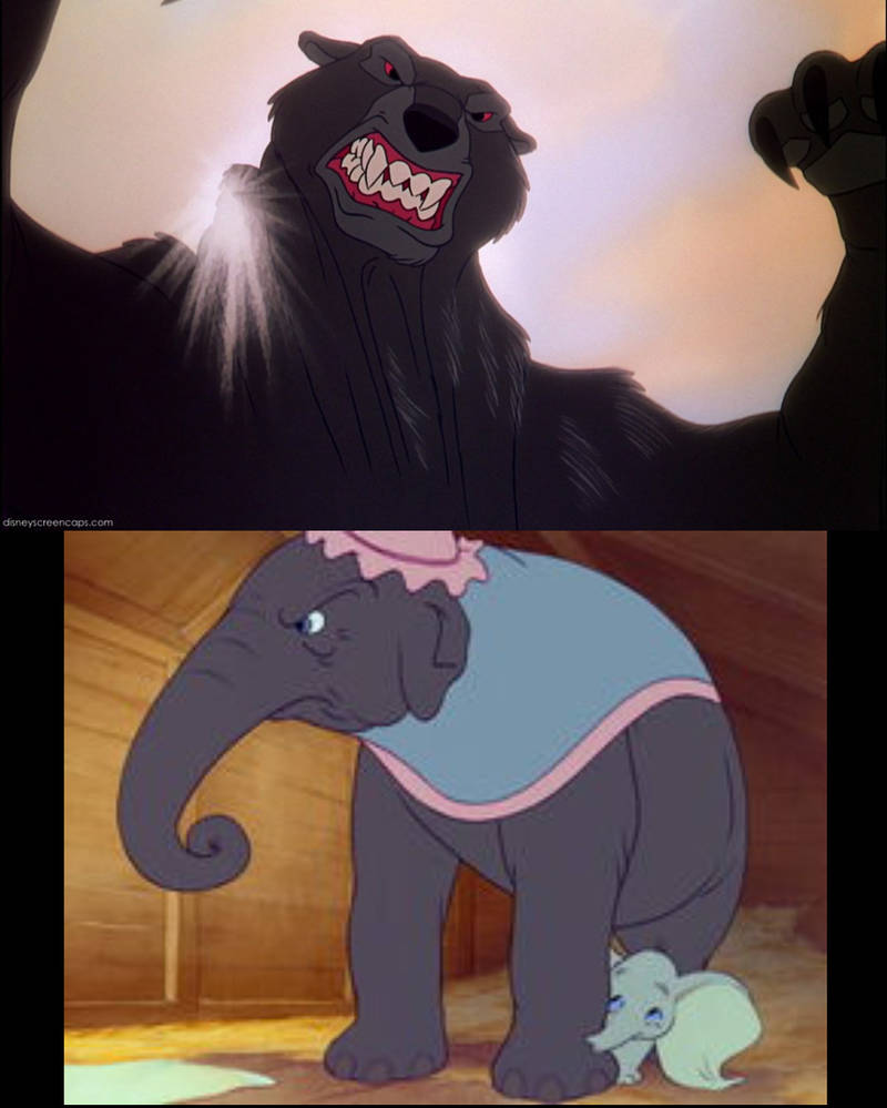 Mrs. Jumbo Mrs. Jumbo Stands Up to the Bear by ComedyYesHorrorNo on DeviantArt