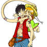 Luffy and Umi