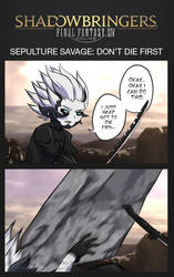 FFXIV gag: Don't die first