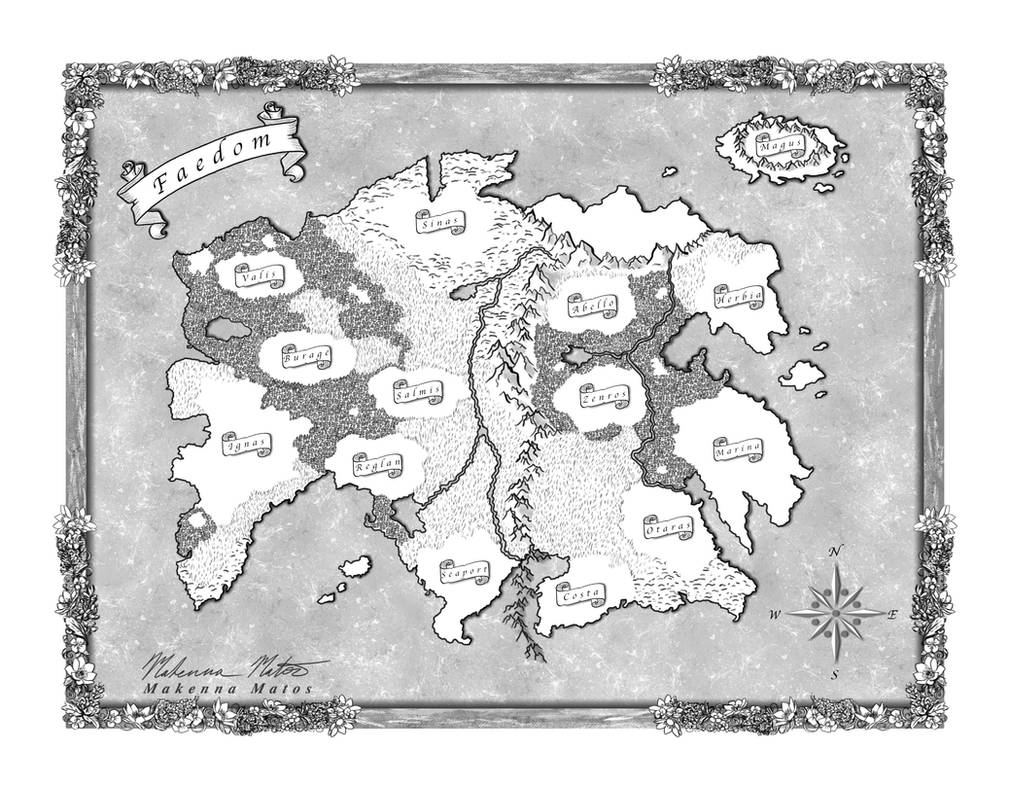 Faedom Map by KennaChanMaiden on DeviantArt