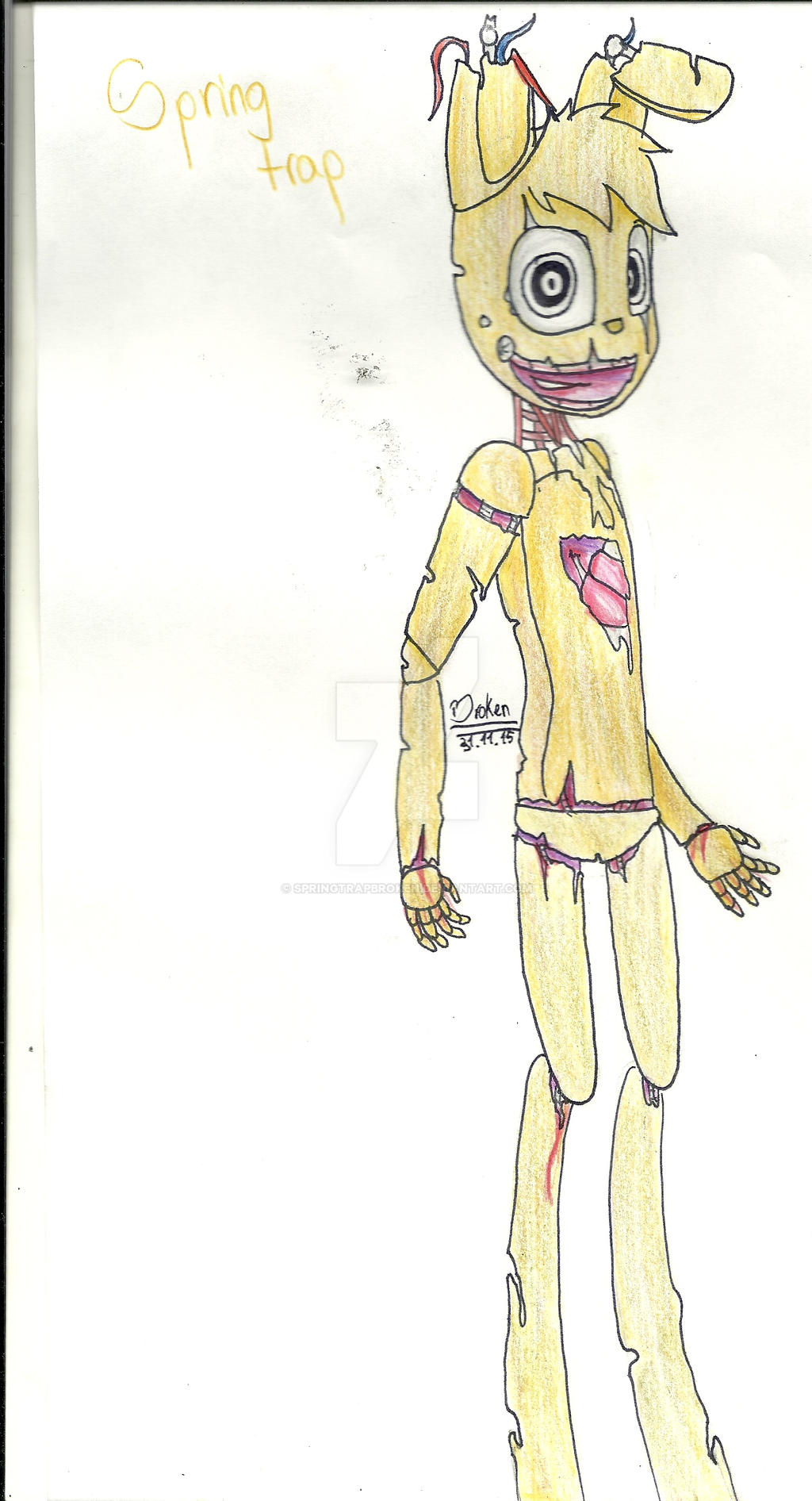 SPRINGTRAP by springtrapbroken on DeviantArt