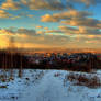 Rzeszow in the light of sunset