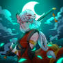 Oni under the moon light