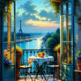 Balcony with Paris view - by VasK