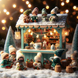 Hot chocolate miniature stand - by VasK