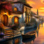 The Quiet Canal at Dusk - by VasK