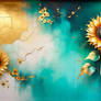 Helianthos in Teal - by VasK