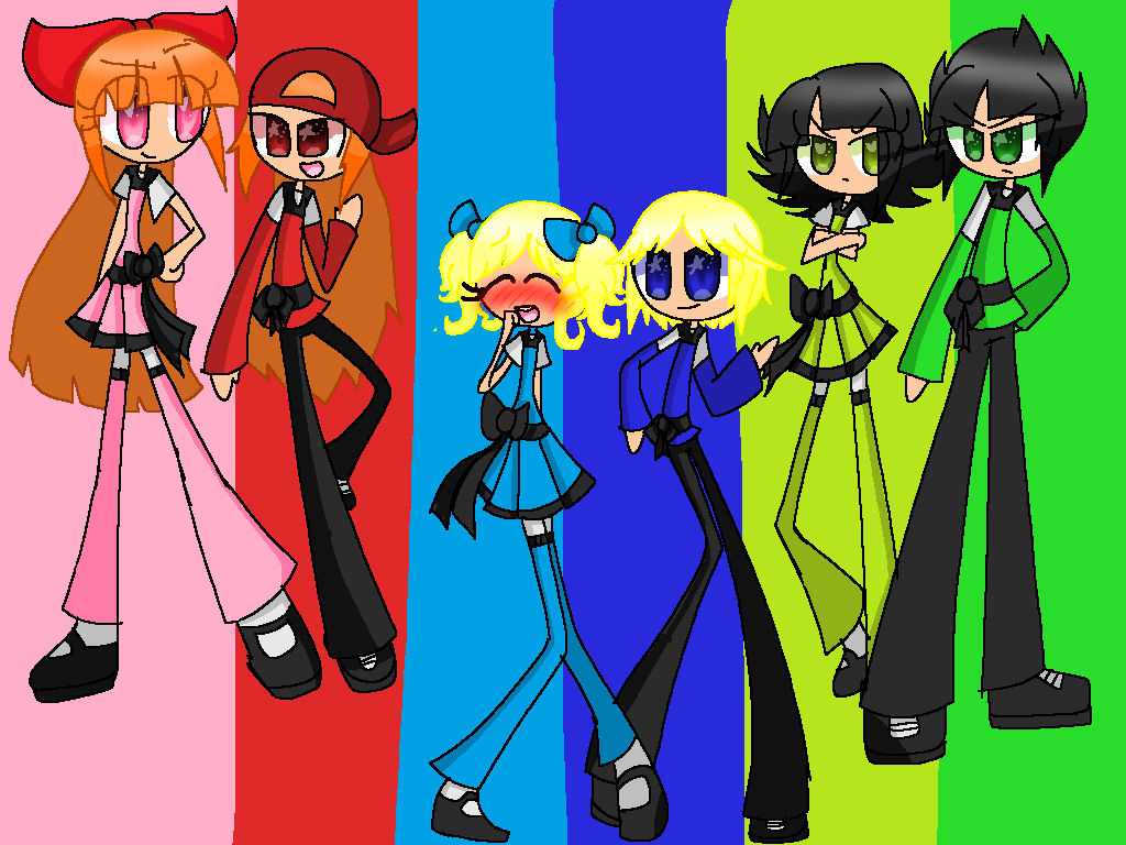 Powerpuff Girls and RowdyRuff Boys by HooeySmarts333 on DeviantArt