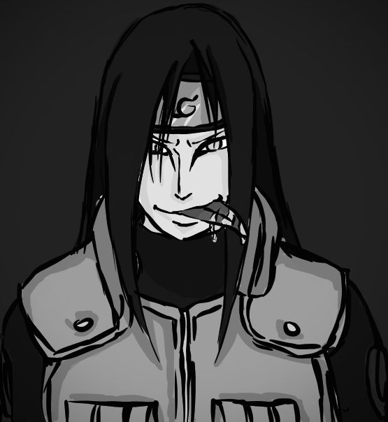 Orochimaru (Black and White) by sasukeuchiha1027 on DeviantArt