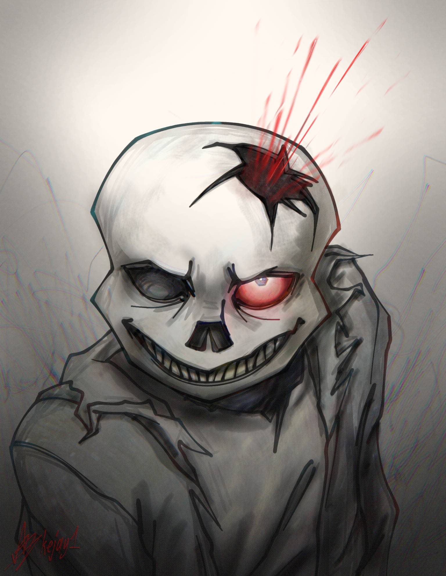 Nightmare sans by ThatWesternArtist on DeviantArt