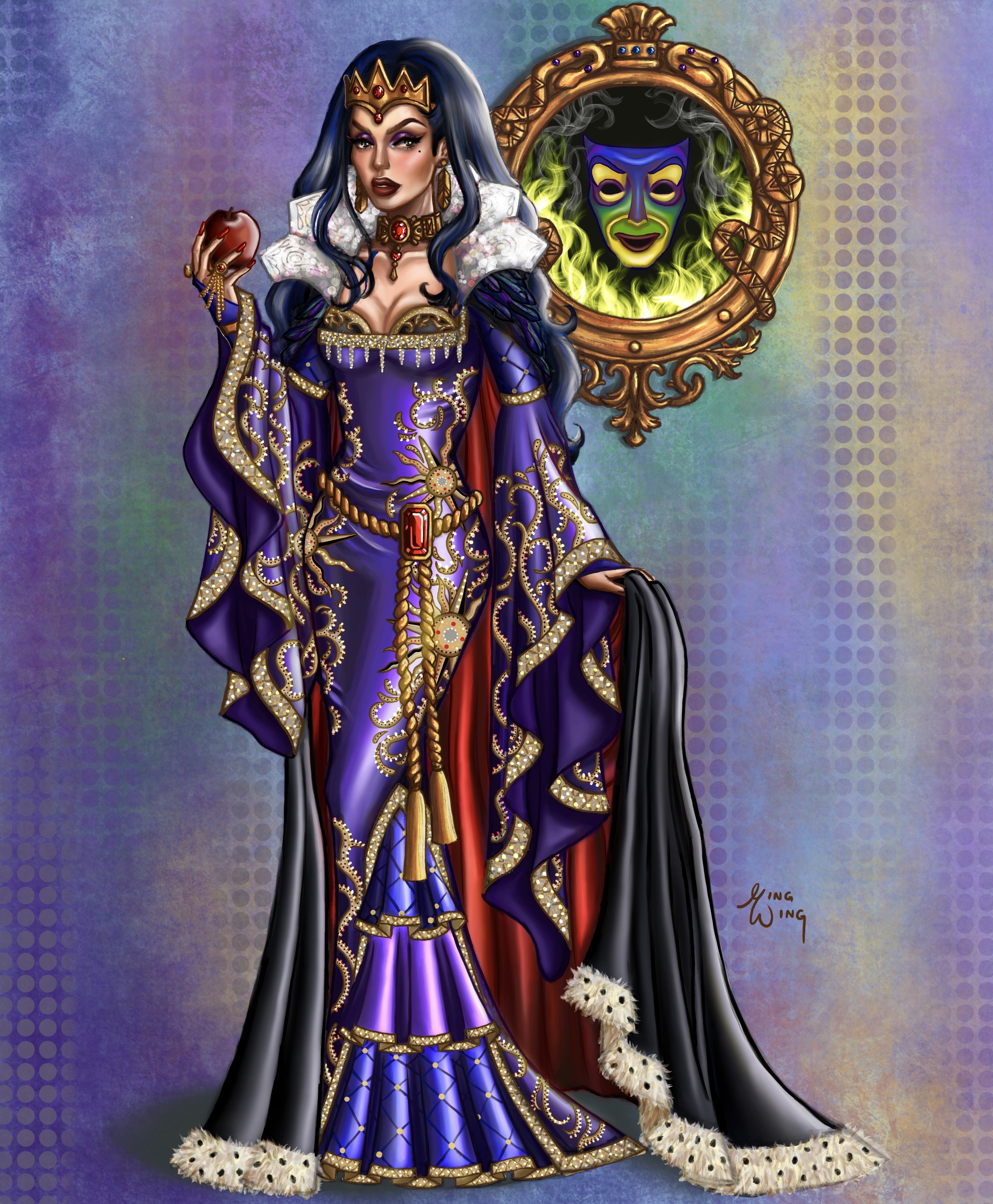 Evil Queen Using Computer The Evil Queen by mingwing01 on DeviantArt