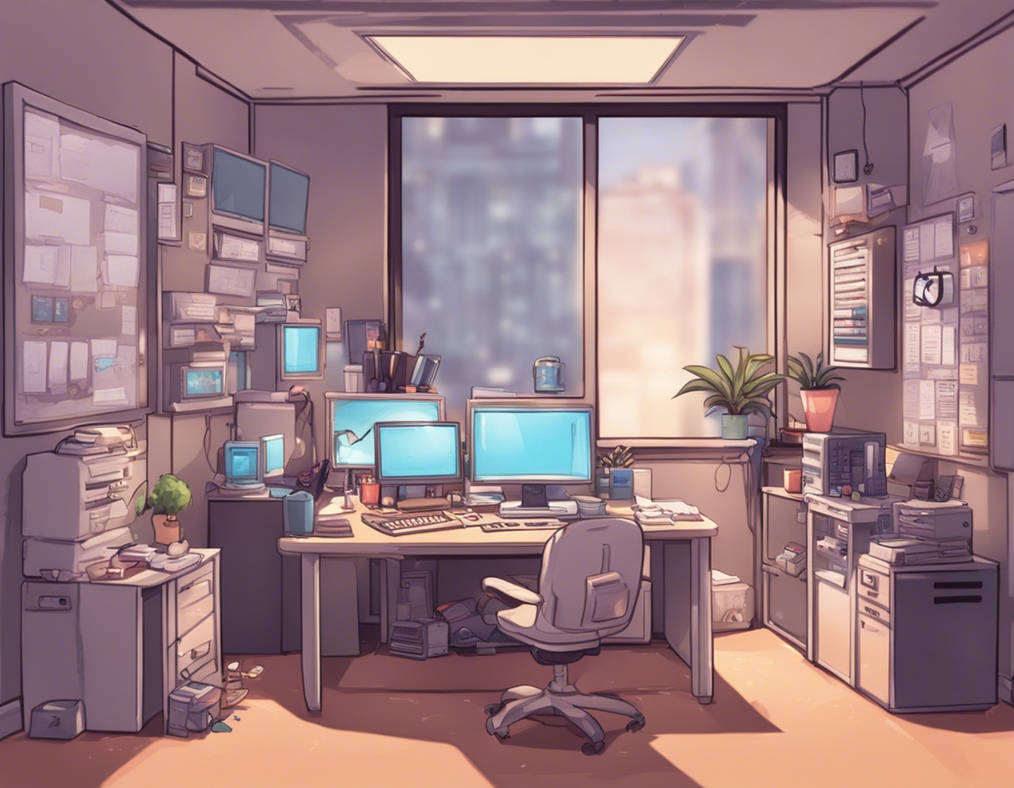 Computer Chibi Office by Kiddo11111 on DeviantArt