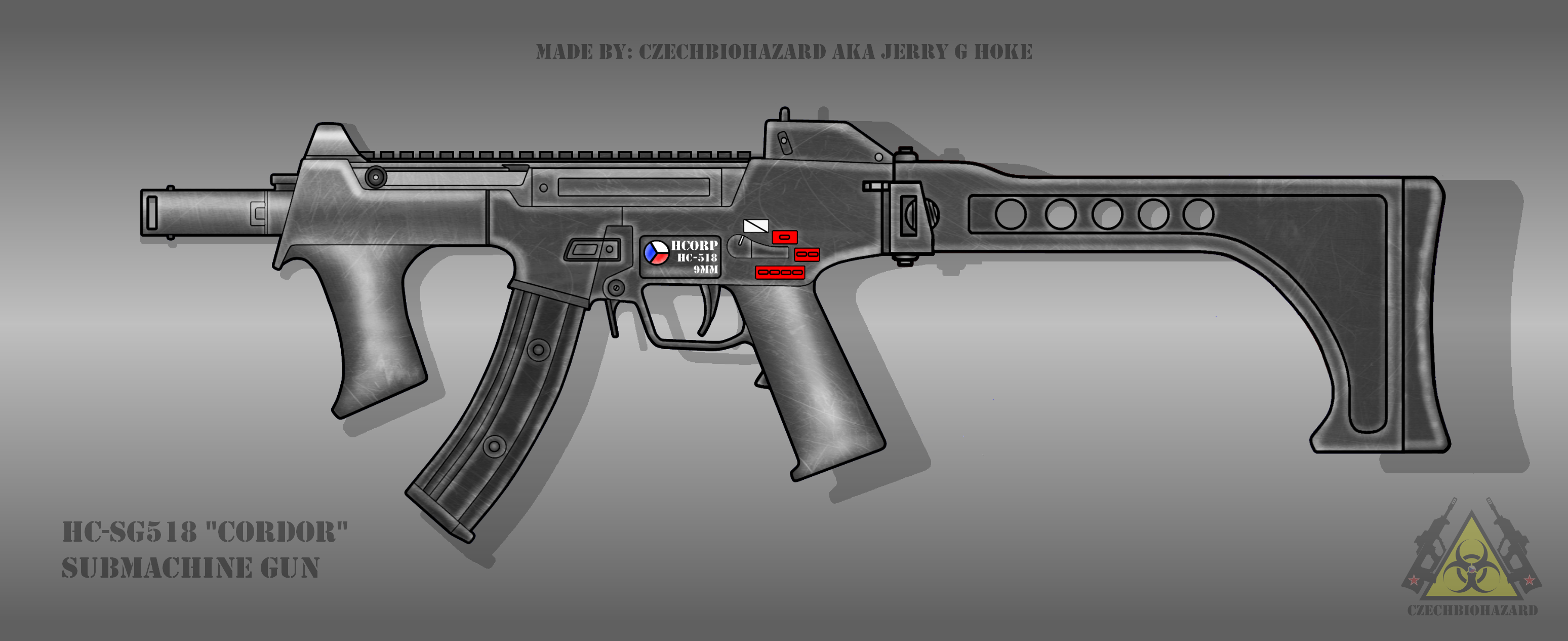 Fictional Firearm: HC-SG518 Submachine Gun