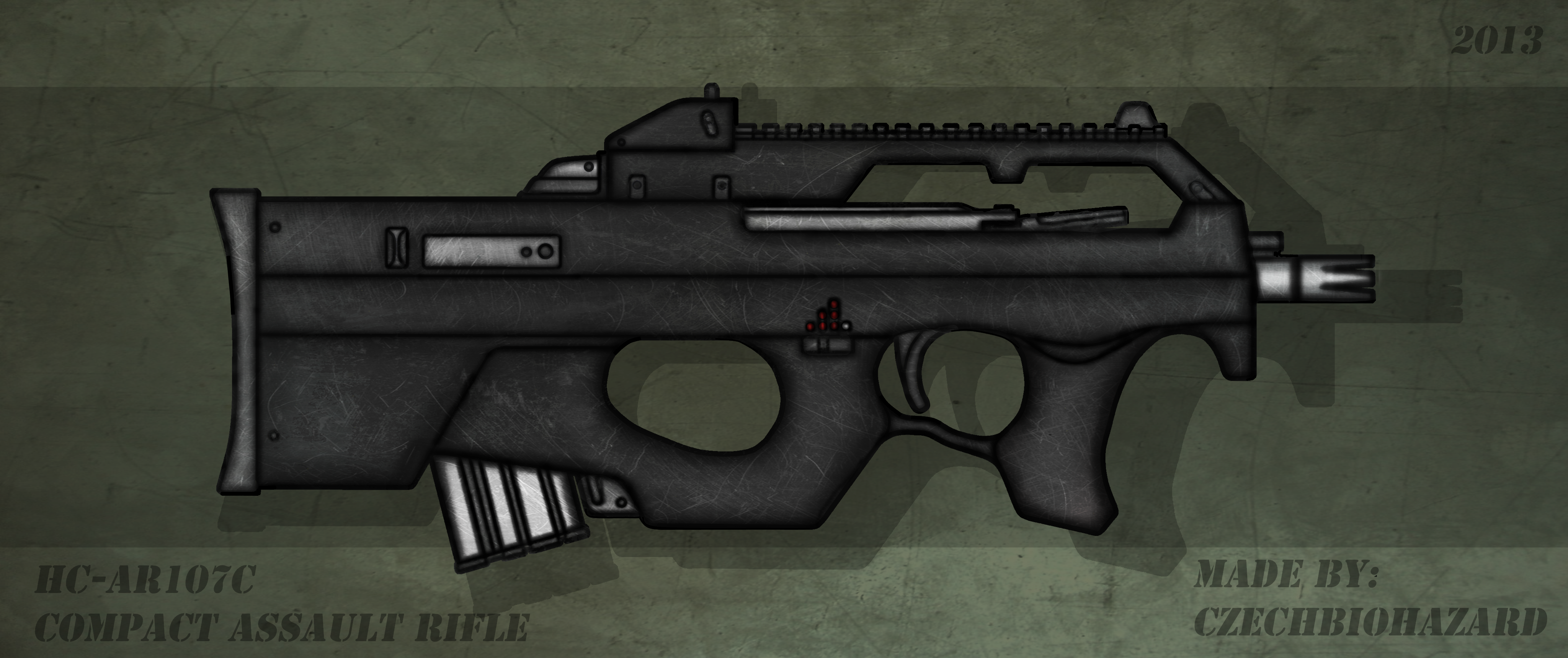 Fictional Firearm: HC-AR107C Compact Assault Rifle