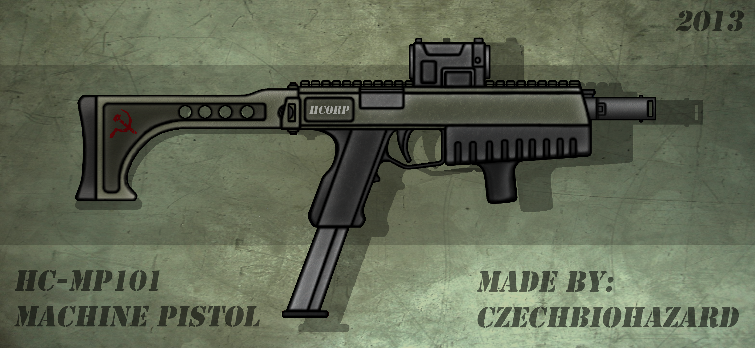 Fictional Firearm: HC-MP101 Machine Pistol