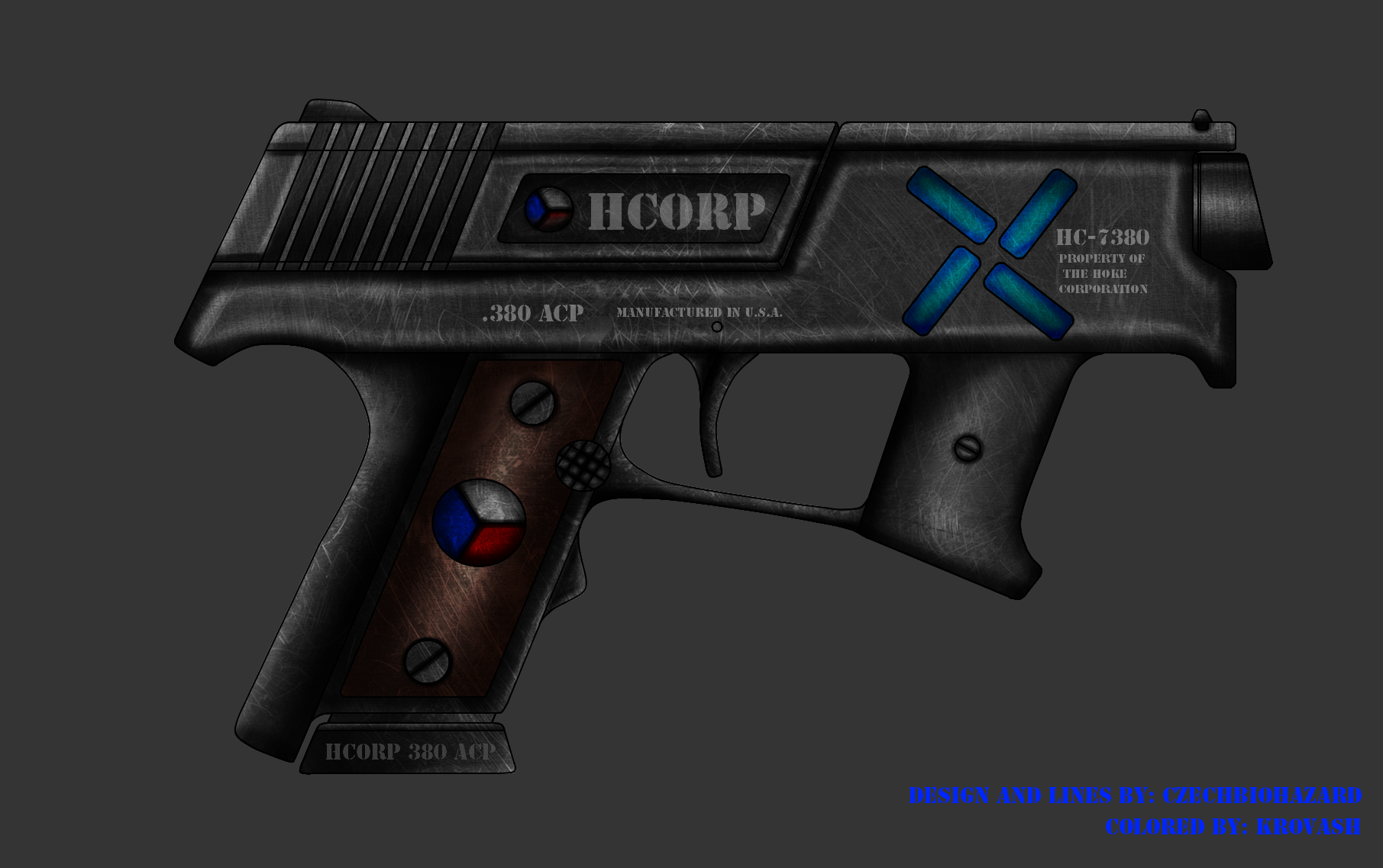 Collab: Fictional Firearm: HC-7380 Compact Pistol