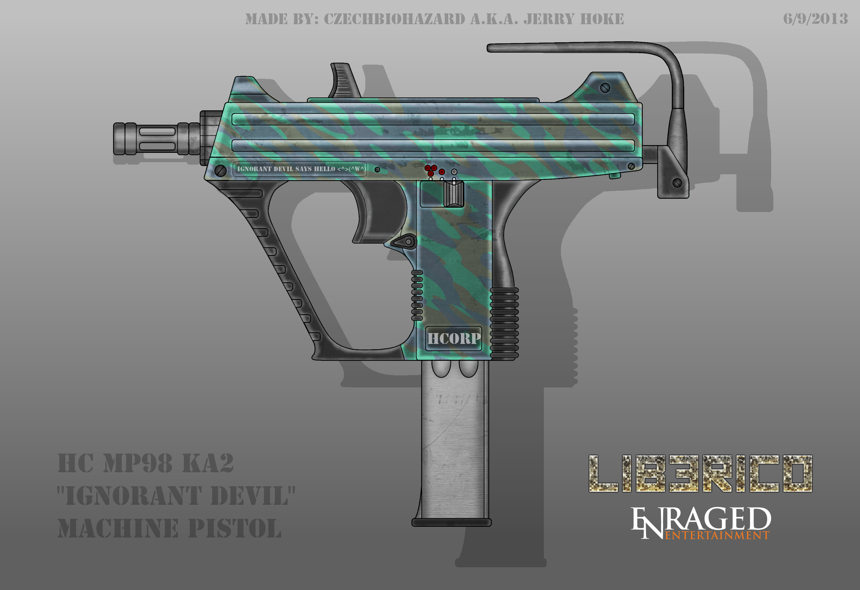 Fictional Firearm Hc Mp98ka2 Machine Pistol By Czechbiohazard On Deviantart Fictional Firearm Hc Mp98ka2 Machine Pistol By Czechbiohazard On Deviantart