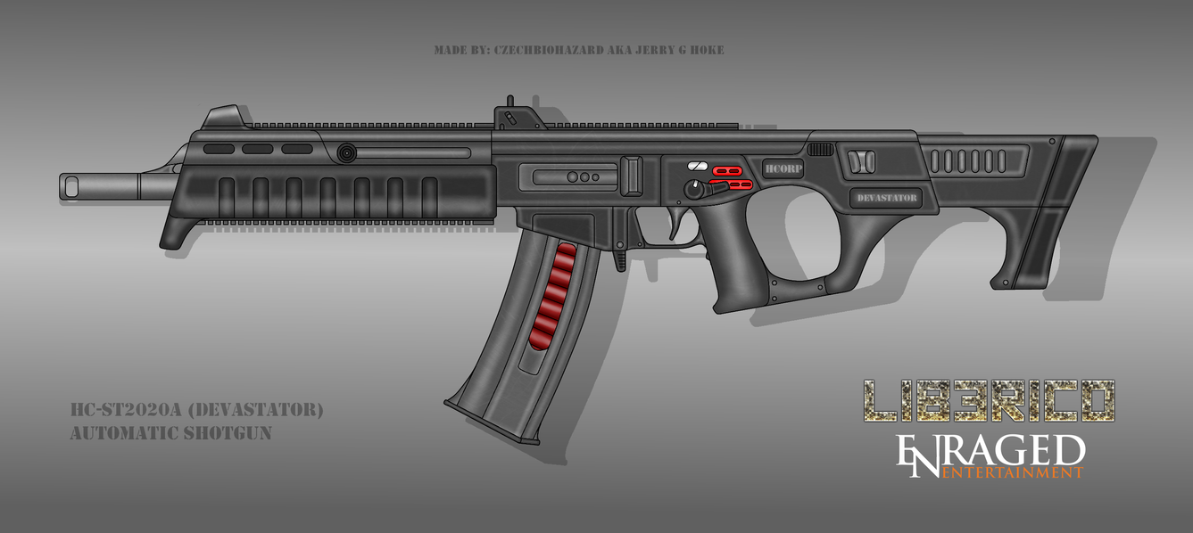 Fictional Firearm: HC ST2020A (Devastator) Shotgun by CzechBiohazard