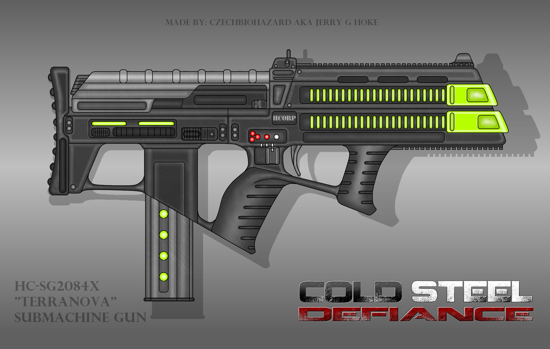 Fictional Firearm: HC SG2084x Terranova Plasma SMG