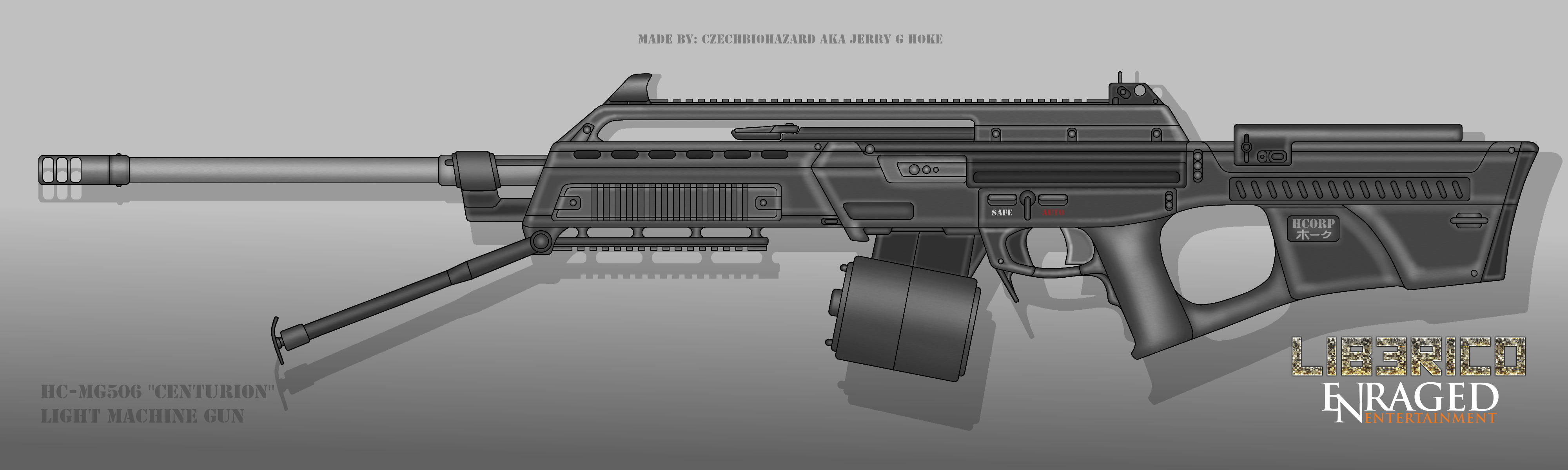 Fictional Firearm: HC-MG505 Centurion LMG