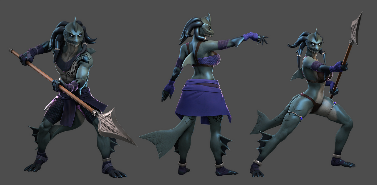 Angry Fish Character angry fishes by petruz3D on DeviantArt