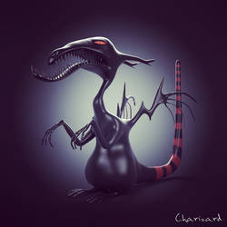 Charizard (Tim Burton style)-concept art hat boy