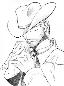 Cowboy-Lineart