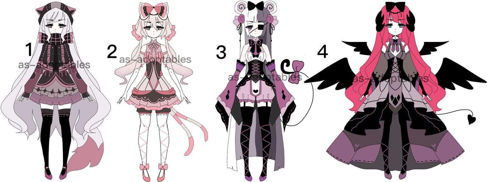 victorian kemonomimi adoptable batch CLOSED by AS-Adoptables on DeviantArt