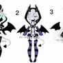 pastel goth demon adoptable batch CLOSED