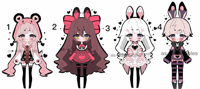 kemonomimi adoptable batch  CLOSED