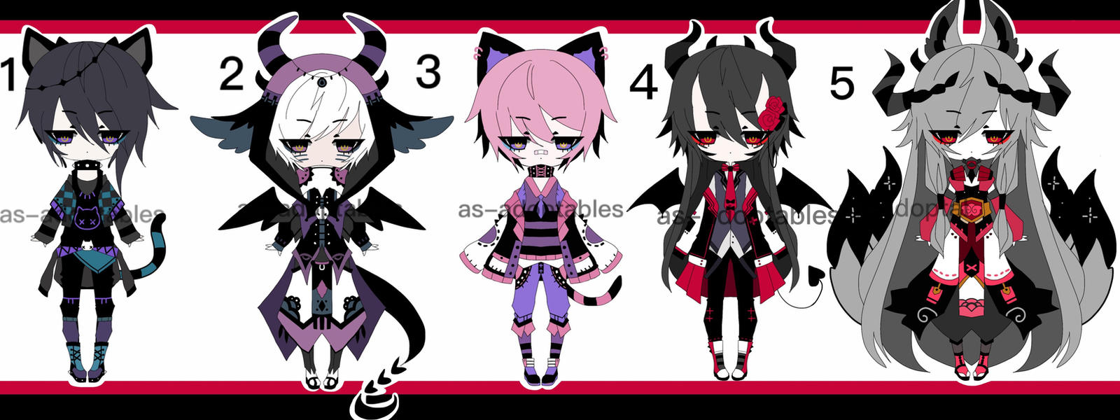 kemonomimi boys adoptable batch   CLOSED