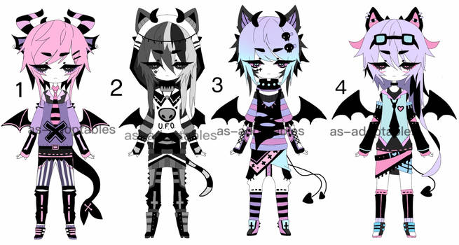 goth Kemonomimi adoptable CLOSED