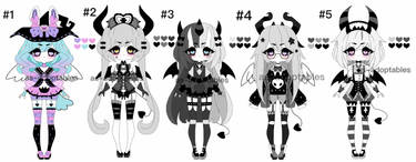 kemonomimi adoptable batch  CLOSED