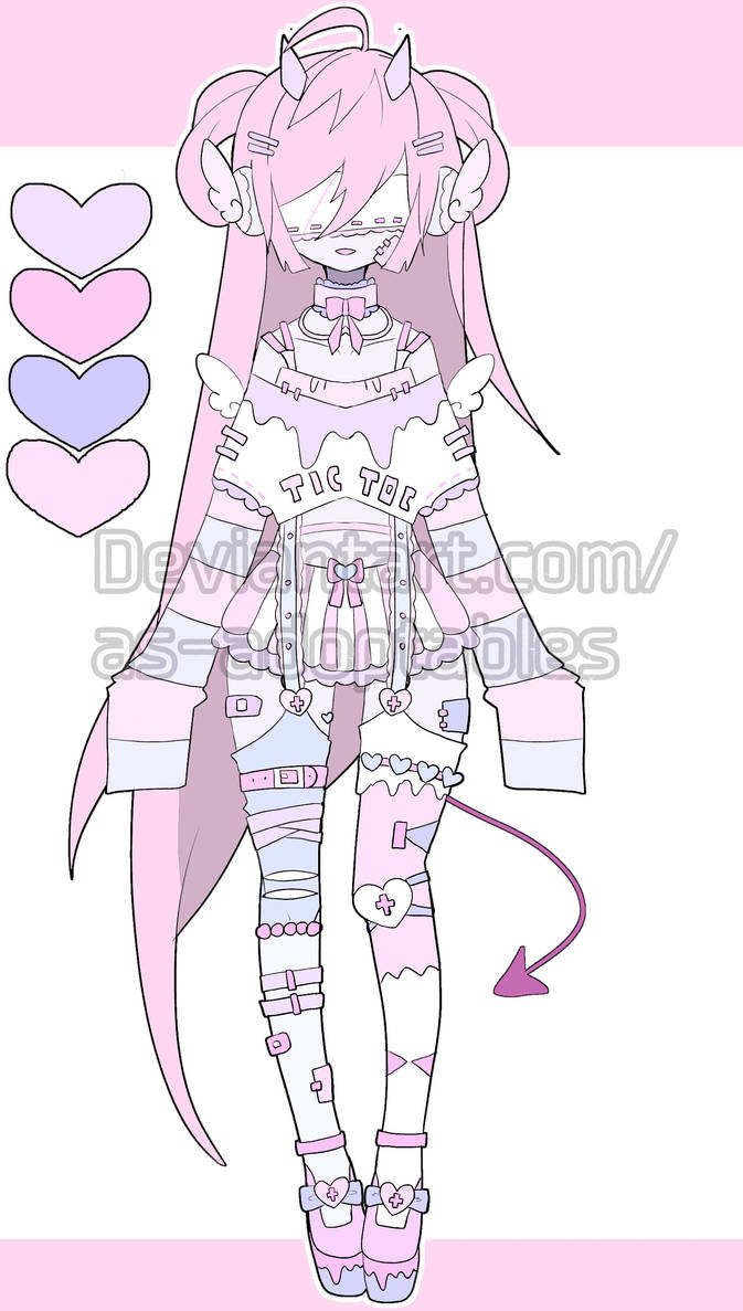sweet blind oni adoptable closed by AS-Adoptables on DeviantArt