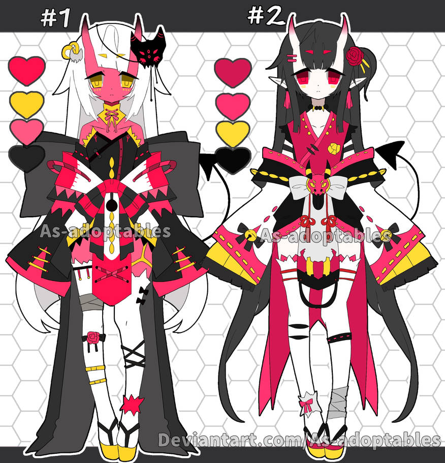 Demon girl adoptables closed