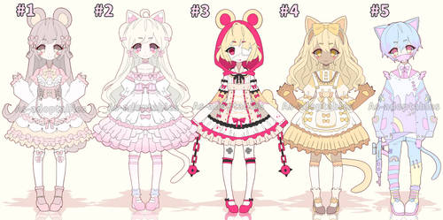 Sweet kemonomimi adoptables closed