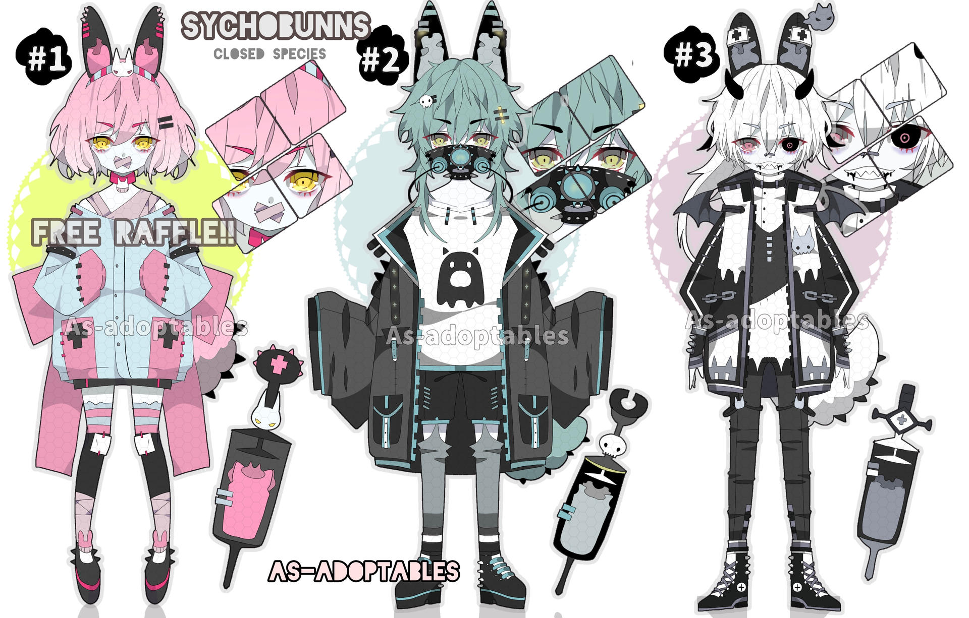 Ilegal Sychobunn CLOSED+ raffle winner by AS-Adoptables on DeviantArt