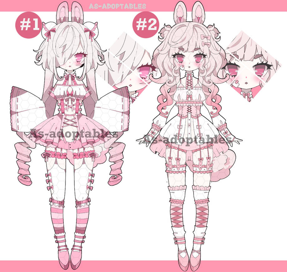 Pluffy bunnies cs adoptables closed by AS-Adoptables on DeviantArt