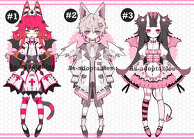 Pastel goth Kemonomimi adoptables closed