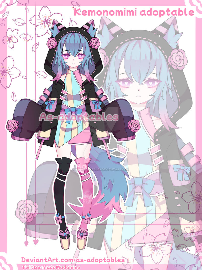 Kemonomimi adoptable closed by AS-Adoptables on DeviantArt