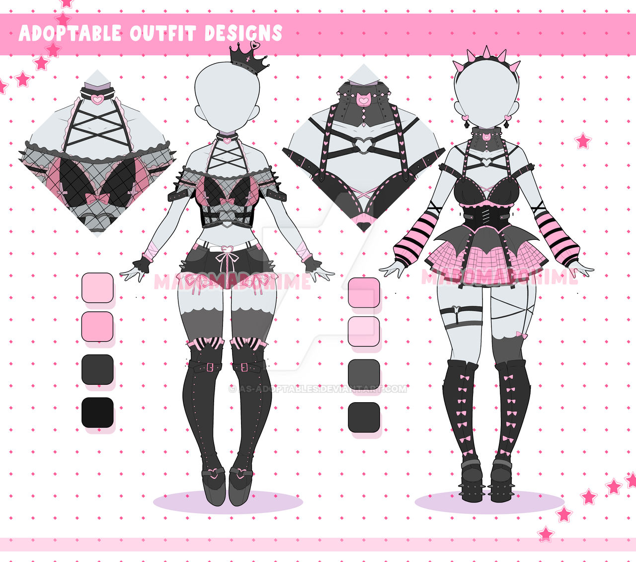 Pastel goth Outfit adoptable CLOSED by AS-Adoptables on DeviantArt