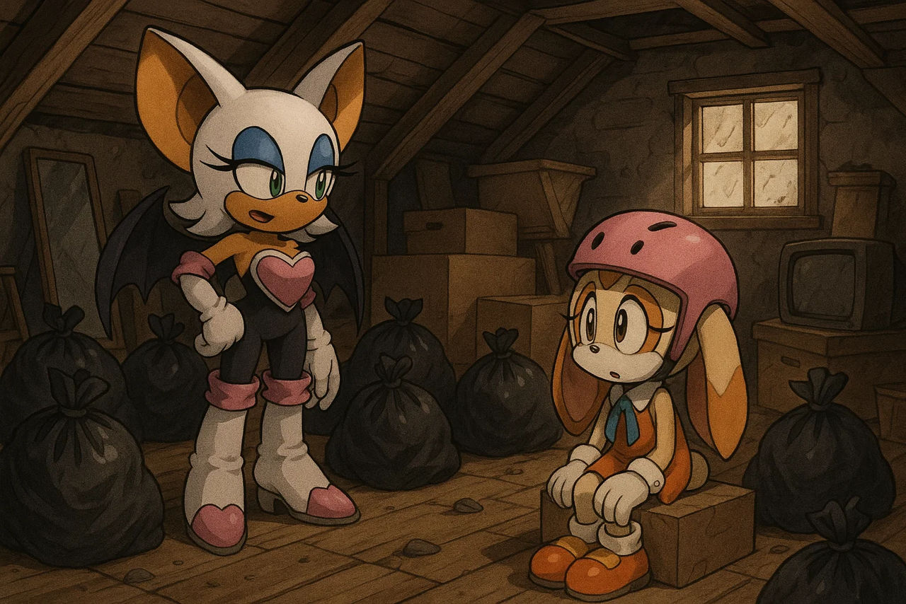 Cream The Rabbit X Rouge cream with rouge in her attic by norfsd on DeviantArt