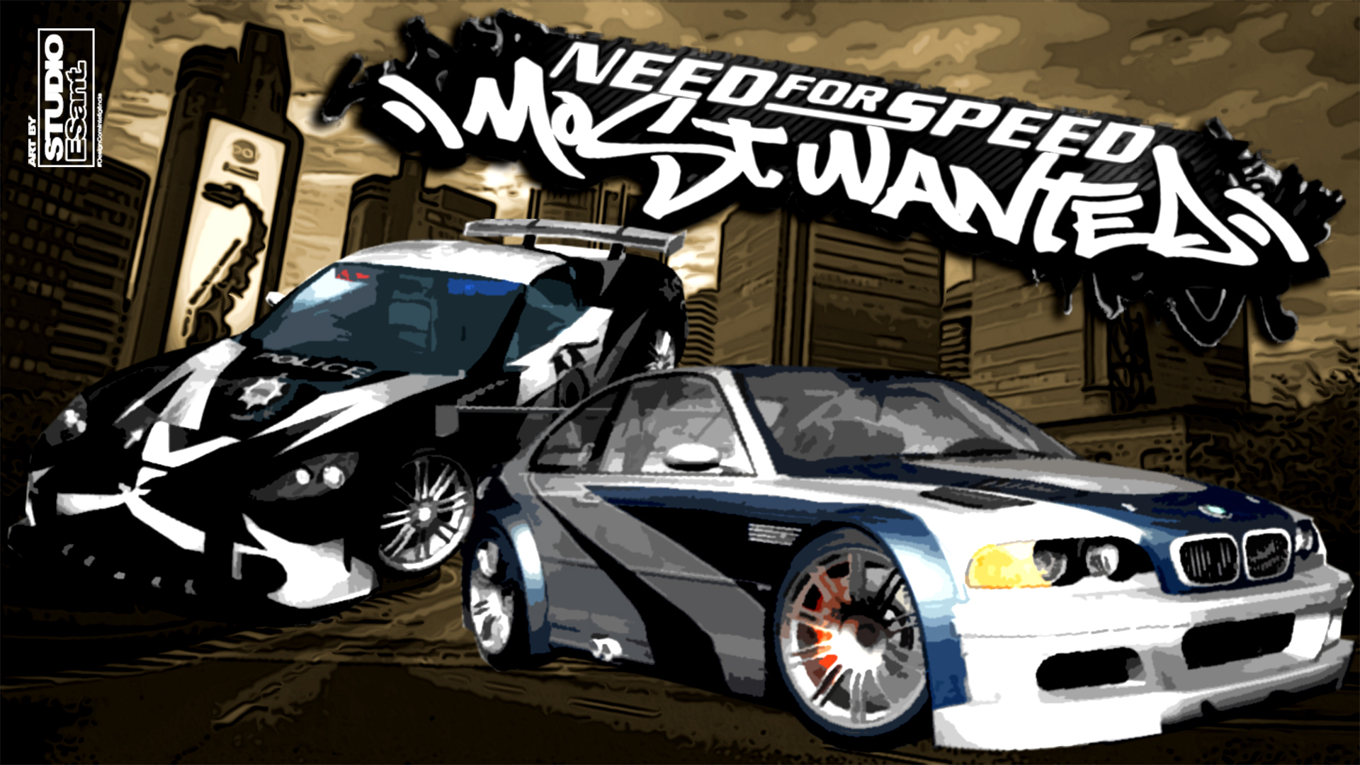 Custom Game Wallpapers #4: NFS Most Wanted by BrunoESant on DeviantArt