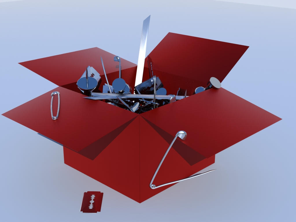 Full Box Objects Box full of sharp objects by Deviacium on DeviantArt