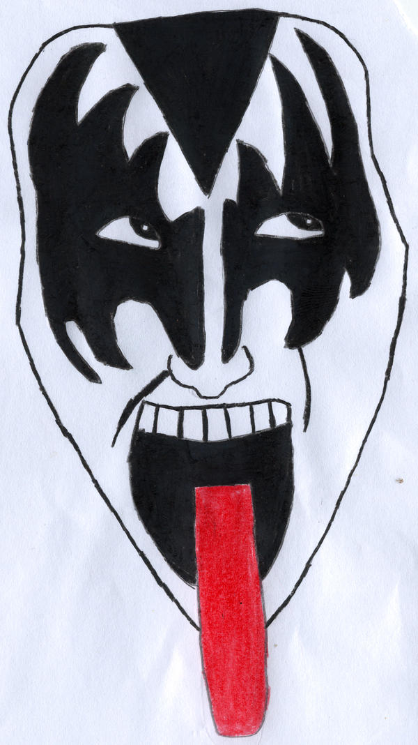 Gene simmons draw by PaulGusStanley on DeviantArt