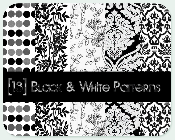 black - white patterns