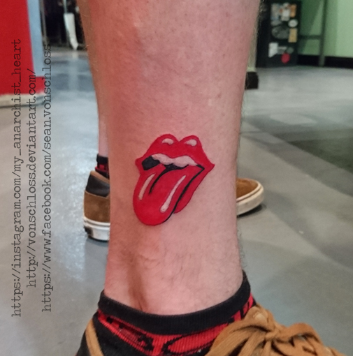 Rolling Stones Logo Tattoo