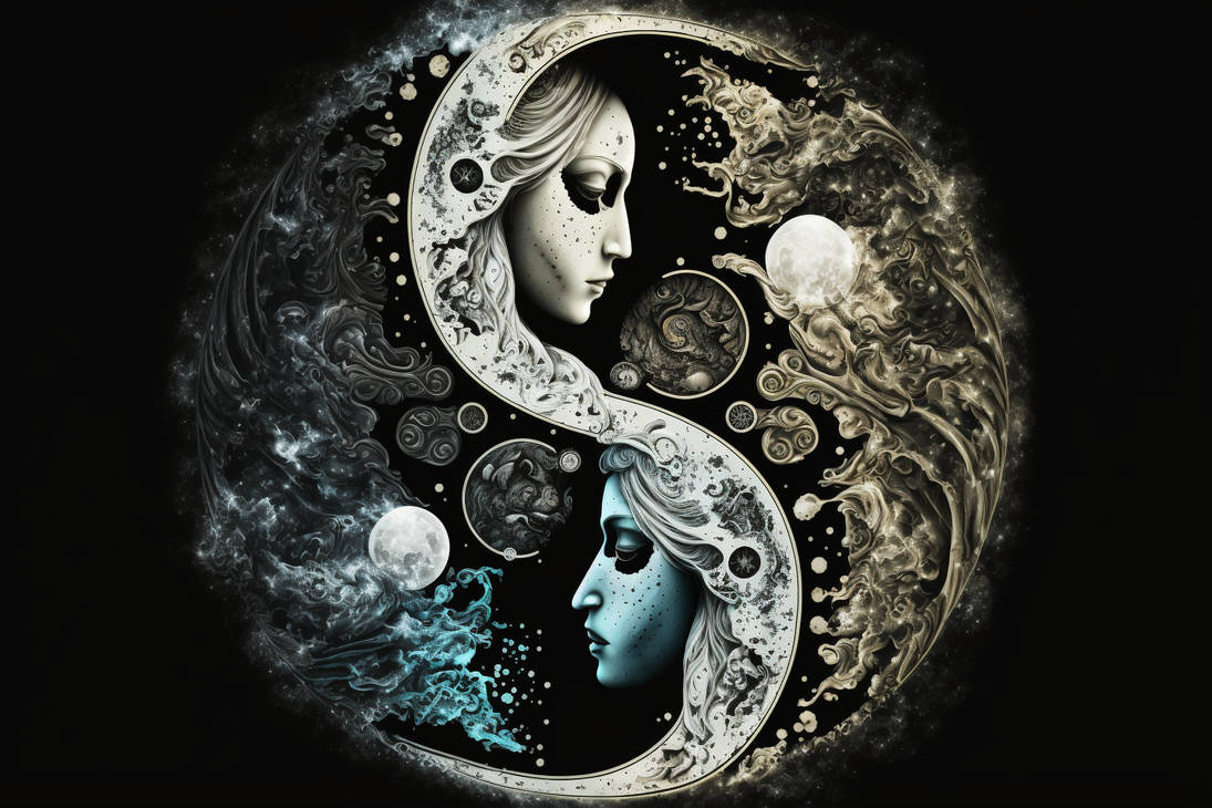 Twins Representing The Yin And Yang By Aiartbysurya On DeviantArt twins-representing-the-yin-and-yang-by-aiartbysurya-on-deviantart