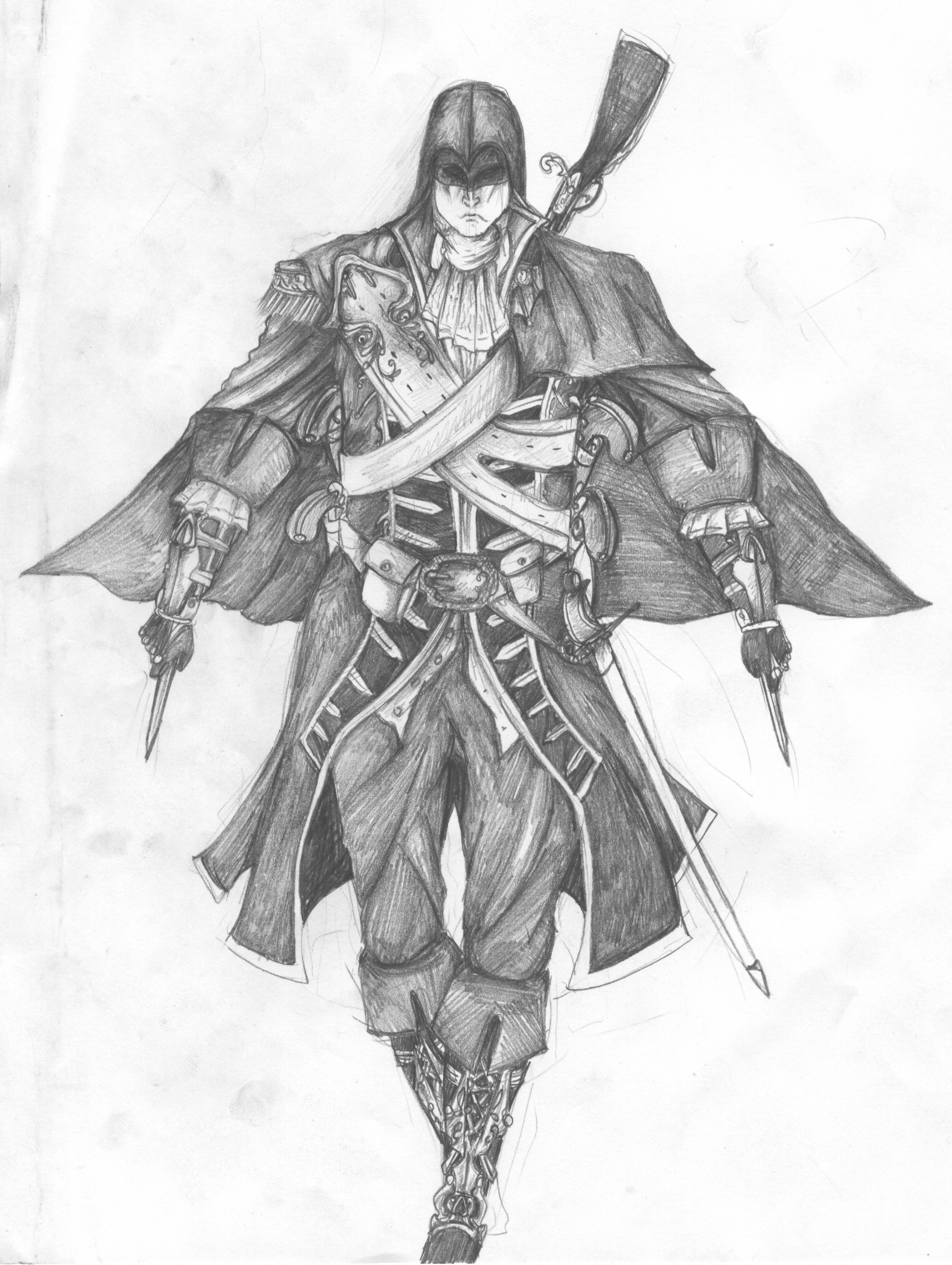 Assassin's Creed 3 Sketch by JekaMaldavan on DeviantArt