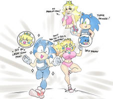 Sonic and Peach Olympic Swap (Onatart)